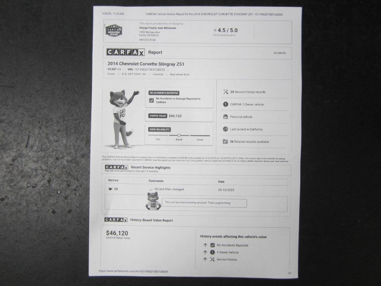 Used 2014 Chevrolet Corvette Stingray Coupe w/ 3LT Preferred Equipment Group RWD image 39