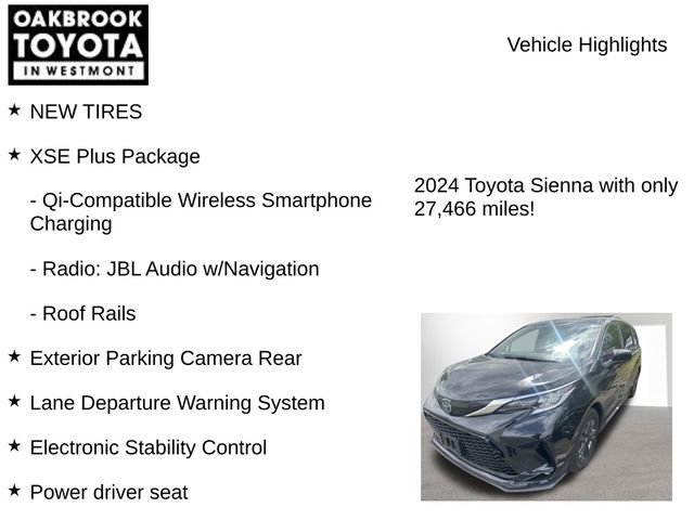 Certified 2024 Toyota Sienna XSE w/ XSE Plus Package AWD/4WD image 8