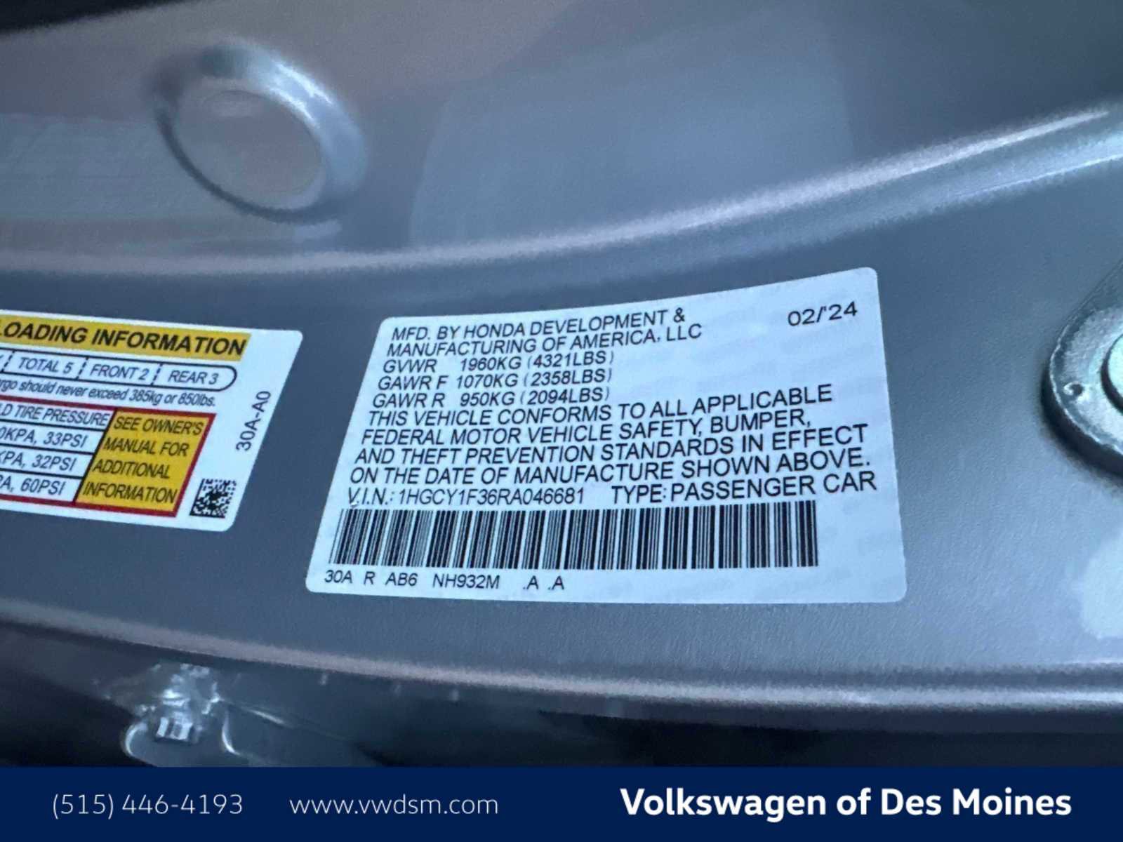 Used 2024 Honda Accord EX image 21