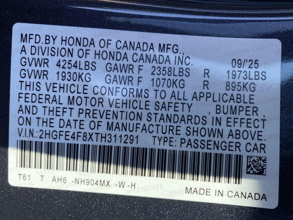 New 2026 Honda Civic Sport image 36