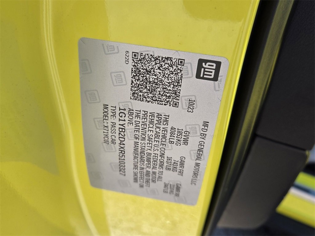 Used 2024 Chevrolet Corvette Stingray Preferred Cpe w/ Z51 Performance Package image 19