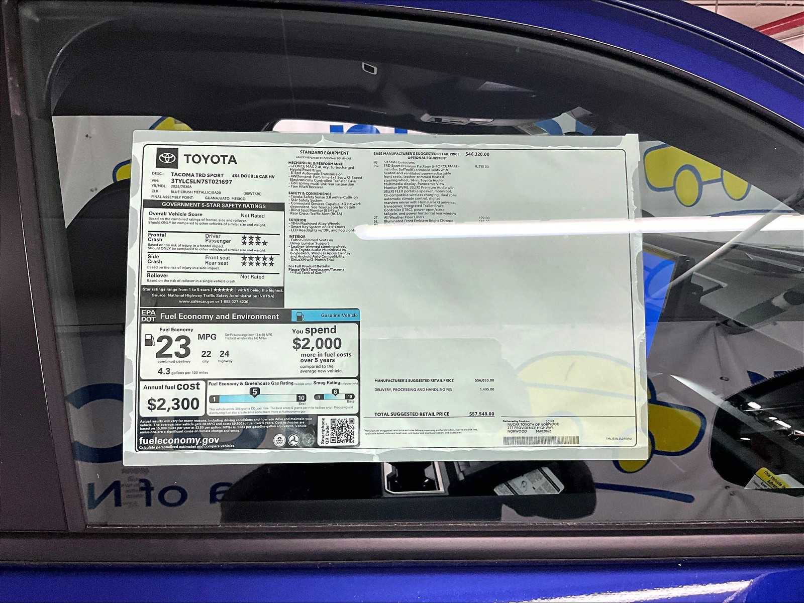 New 2025 Toyota Tacoma TRD Sport image 18