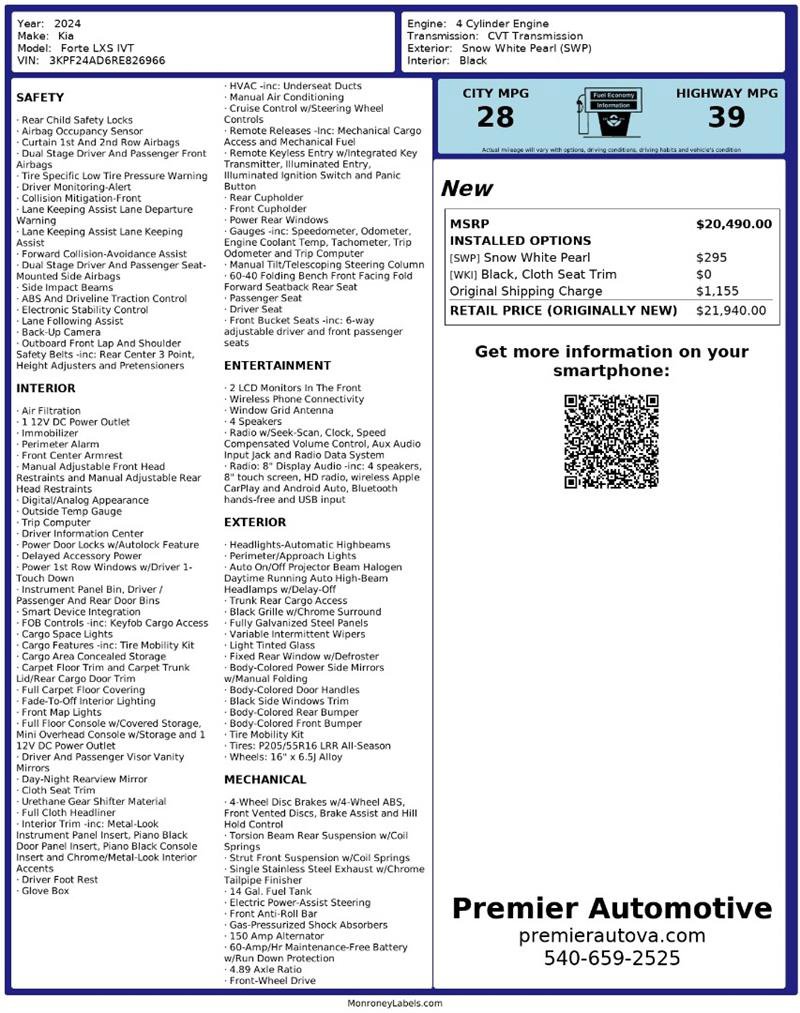 Used 2024 Kia Forte LXS image 3