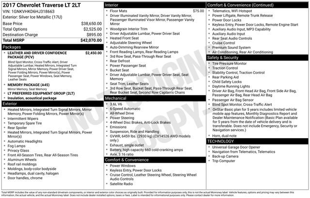 Used 2017 Chevrolet Traverse LT image 37
