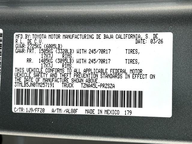 New 2026 Toyota Tacoma SR5 AWD/4WD image 24
