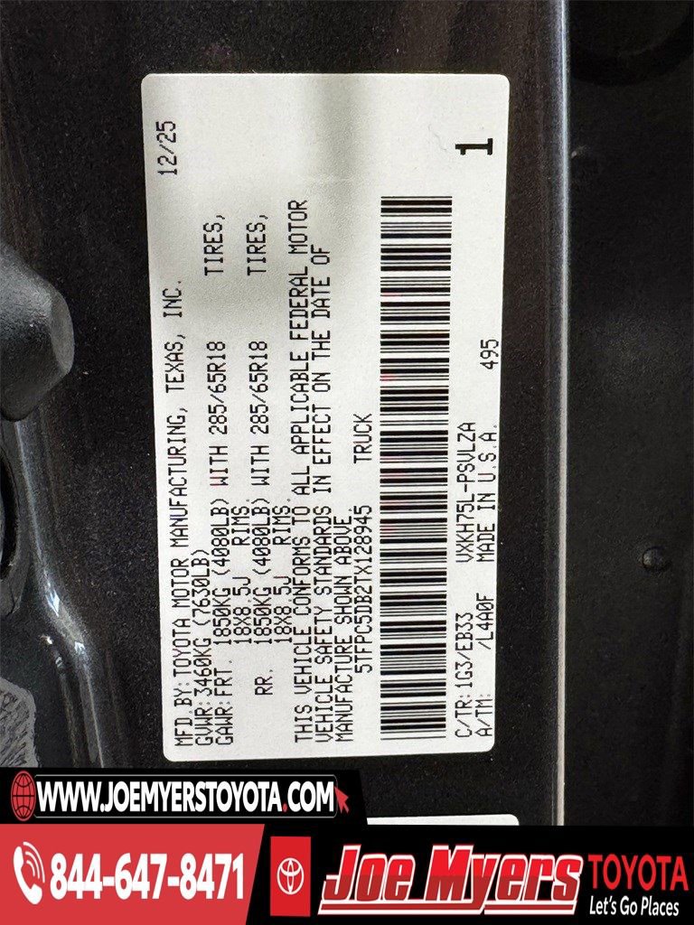 New 2026 Toyota Tundra TRD Pro image 20