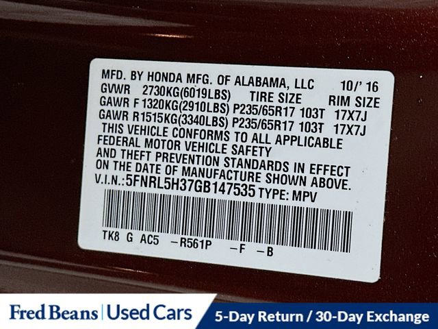 Used 2016 Honda Odyssey SE image 30