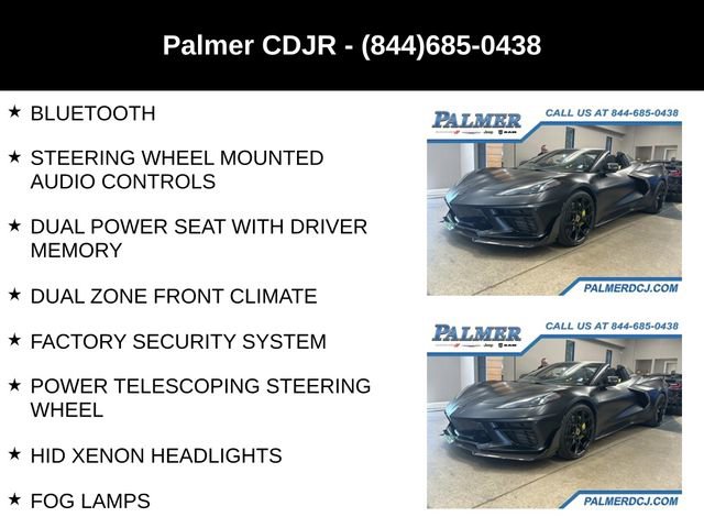 Used 2022 Chevrolet Corvette Stingray Premium Conv w/ Z51 Performance Package RWD image 16