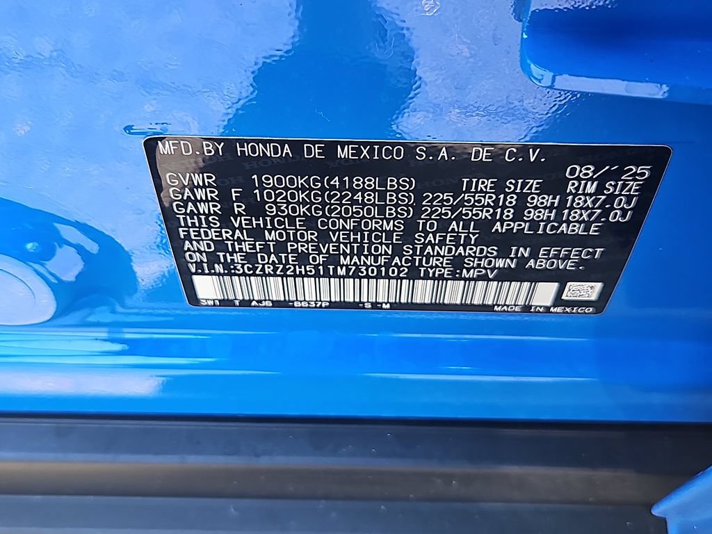 Certified 2026 Honda HR-V Sport image 14