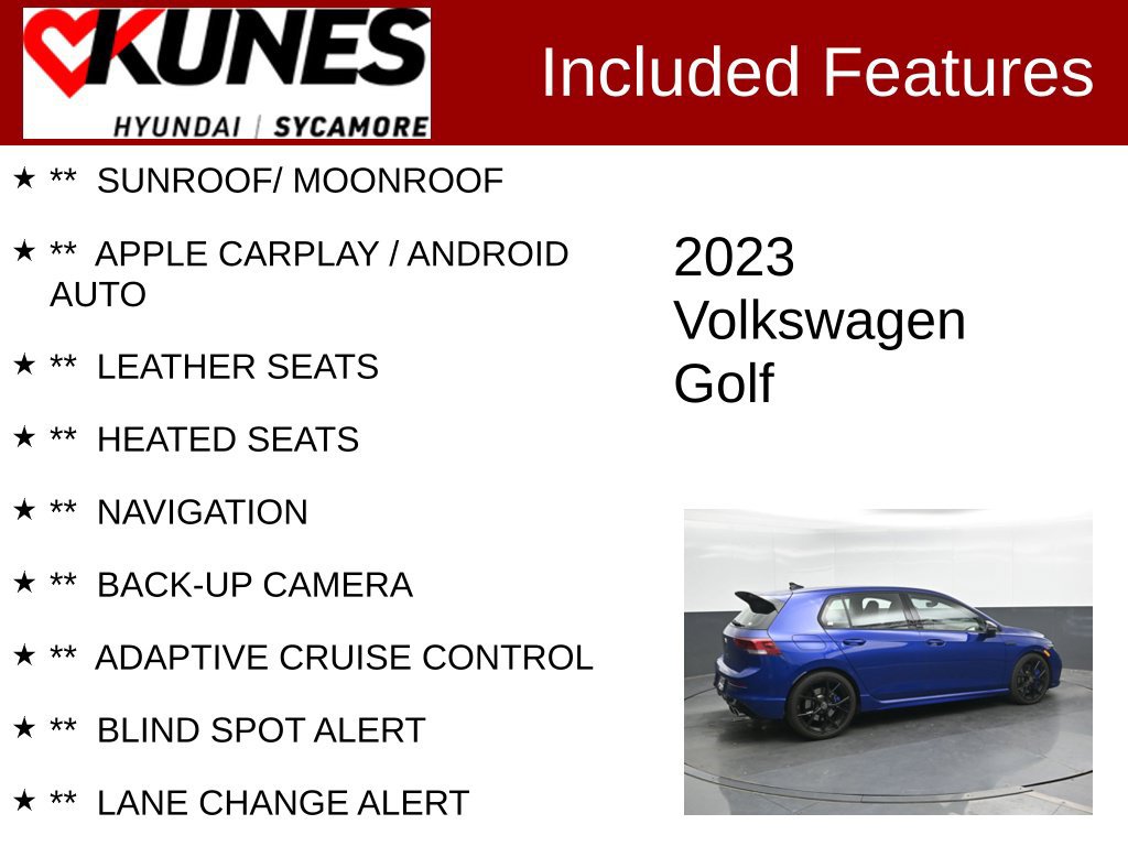 Used 2023 Volkswagen Golf 20th Anniversary Edition w/ Golf Protection Package AWD/4WD image 2