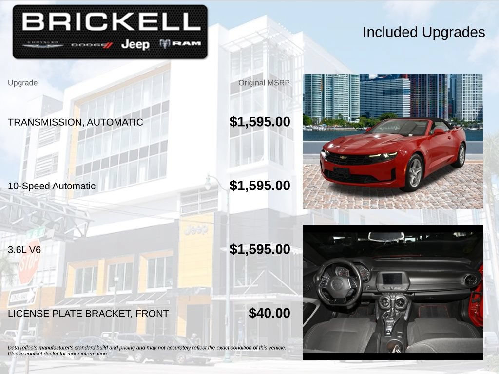 Used 2020 Chevrolet Camaro LT RWD image 5