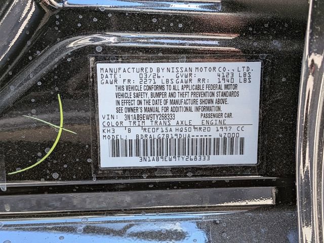 New 2026 Nissan Sentra SL w/ Floor Mat Package FWD image 37