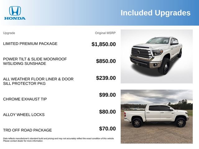 Used 2019 Toyota Tundra Limited w/ Limited Premium Package AWD/4WD image 3