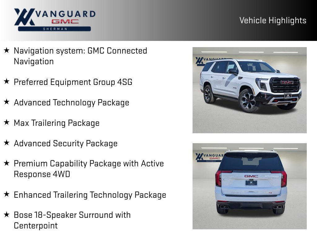 New 2027 GMC Yukon AT4 Ultimate w/ LPO, Floor Liner Package AWD/4WD image 10