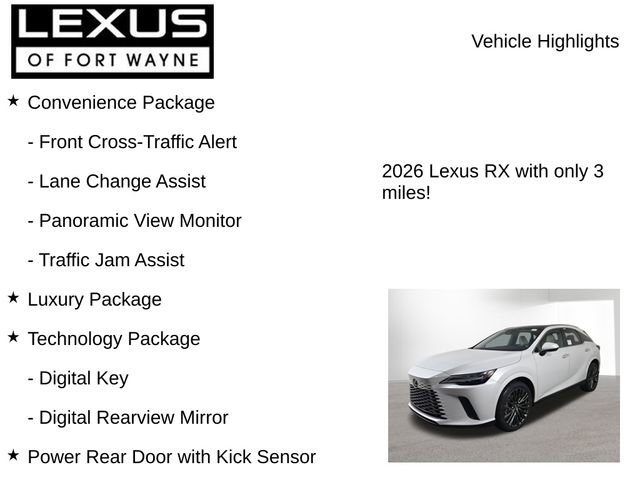 New 2026 Lexus RX 350 AWD image 7