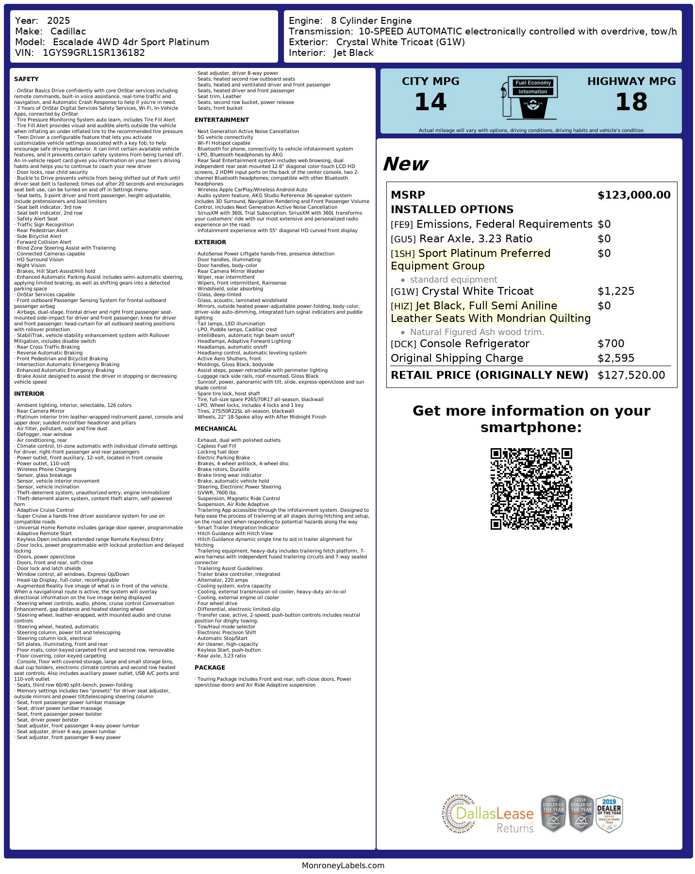 Used 2025 Cadillac Escalade Sport Platinum image 3