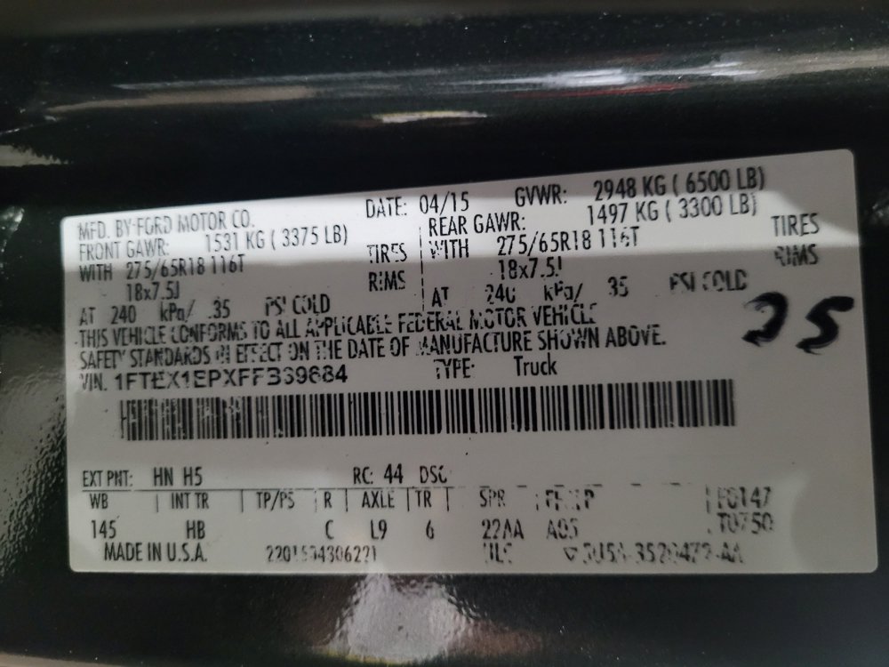 Used 2015 Ford F150 Lariat w/ Equipment Group 501A Mid AWD/4WD image 33