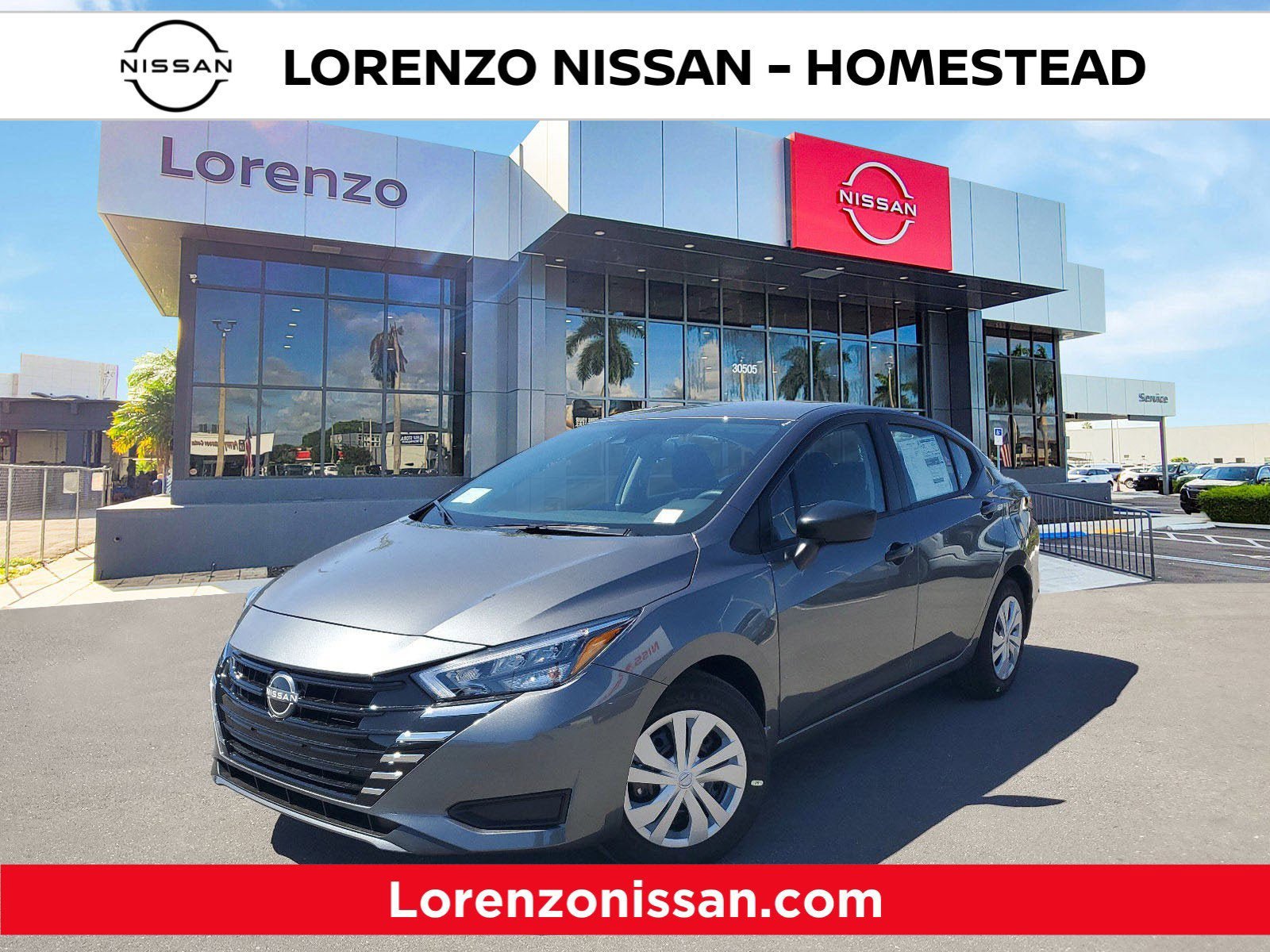New 2025 Nissan Versa S w/ Trunk Package
