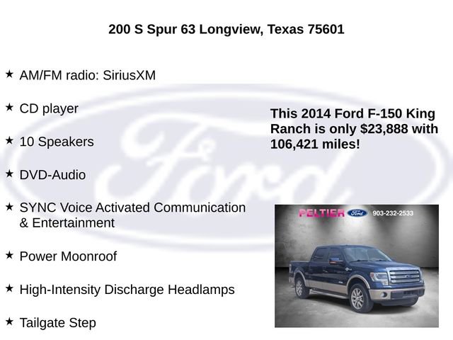 Used 2014 Ford F150 King Ranch w/ King Ranch Luxury Package RWD image 20