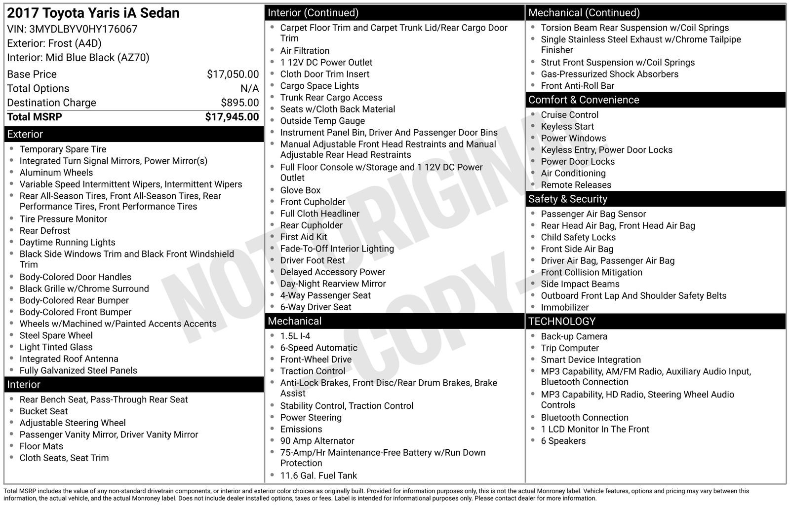 Used 2017 Toyota Yaris iA FWD image 11
