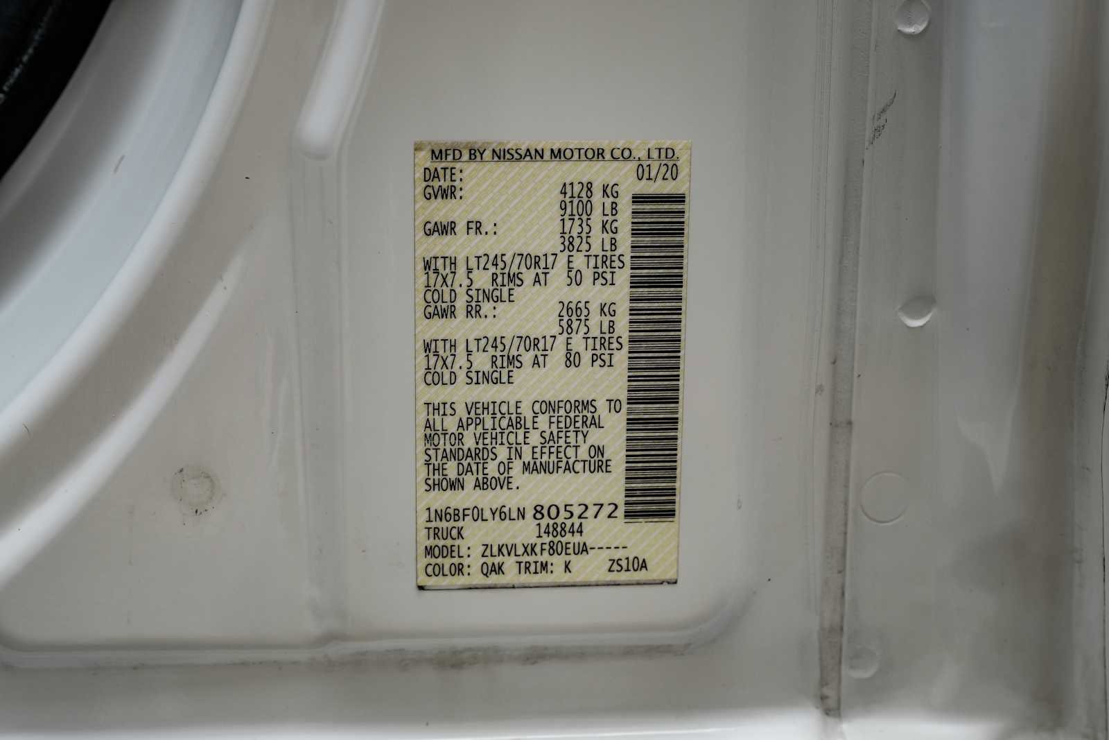 Used 2020 Nissan NV 2500 SV image 61