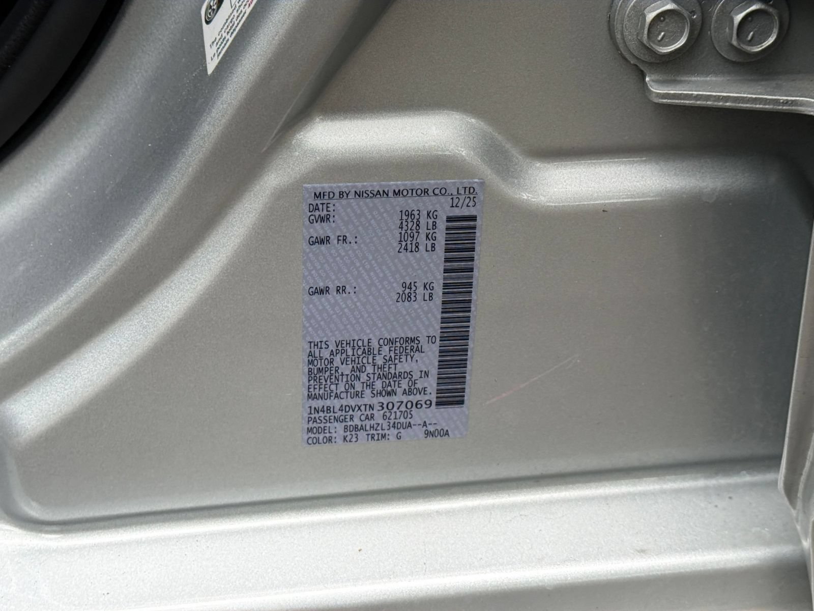 Used 2026 Nissan Altima 2.5 SV FWD image 27