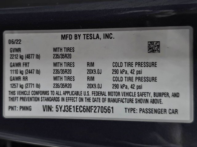 Used 2022 Tesla Model 3 Performance AWD/4WD image 41