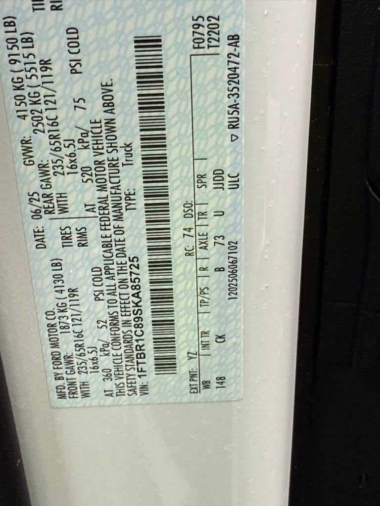 New 2025 Ford Transit 250 148 Medium Roof w/ Load Area Protection Package image 37