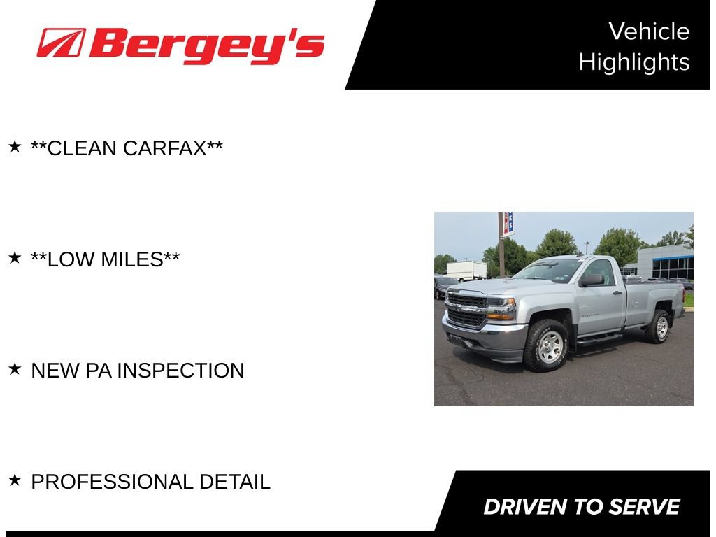 Certified 2016 Chevrolet Silverado 1500 W/T w/ Snow Plow Prep Package AWD/4WD image 4