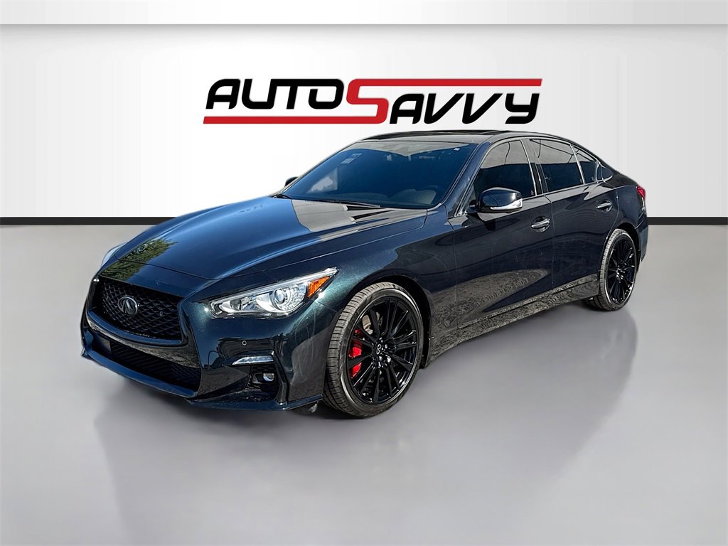 Used 2023 INFINITI Q50 Red Sport 400 w/ Black Opal Edition image 3