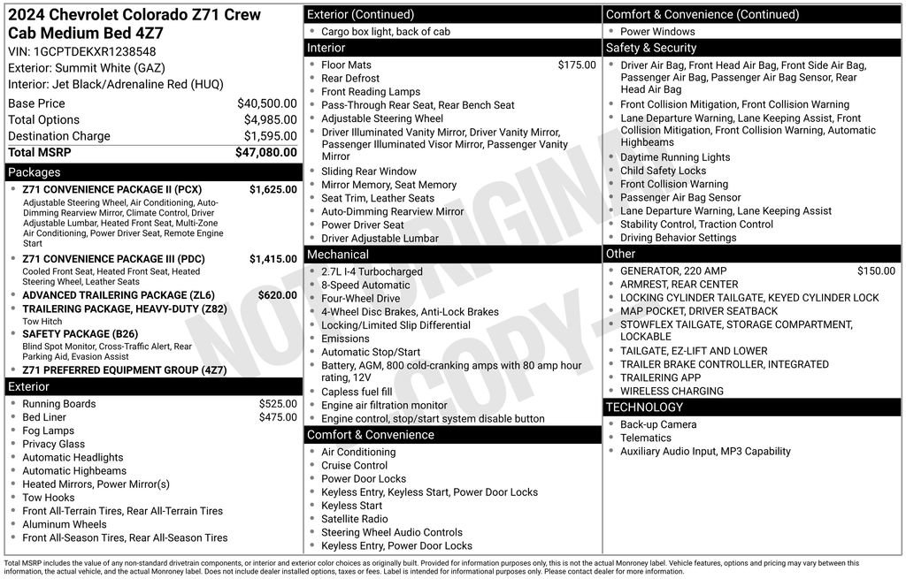 Used 2024 Chevrolet Colorado Z71 w/ Z71 Convenience Package 2 image 39