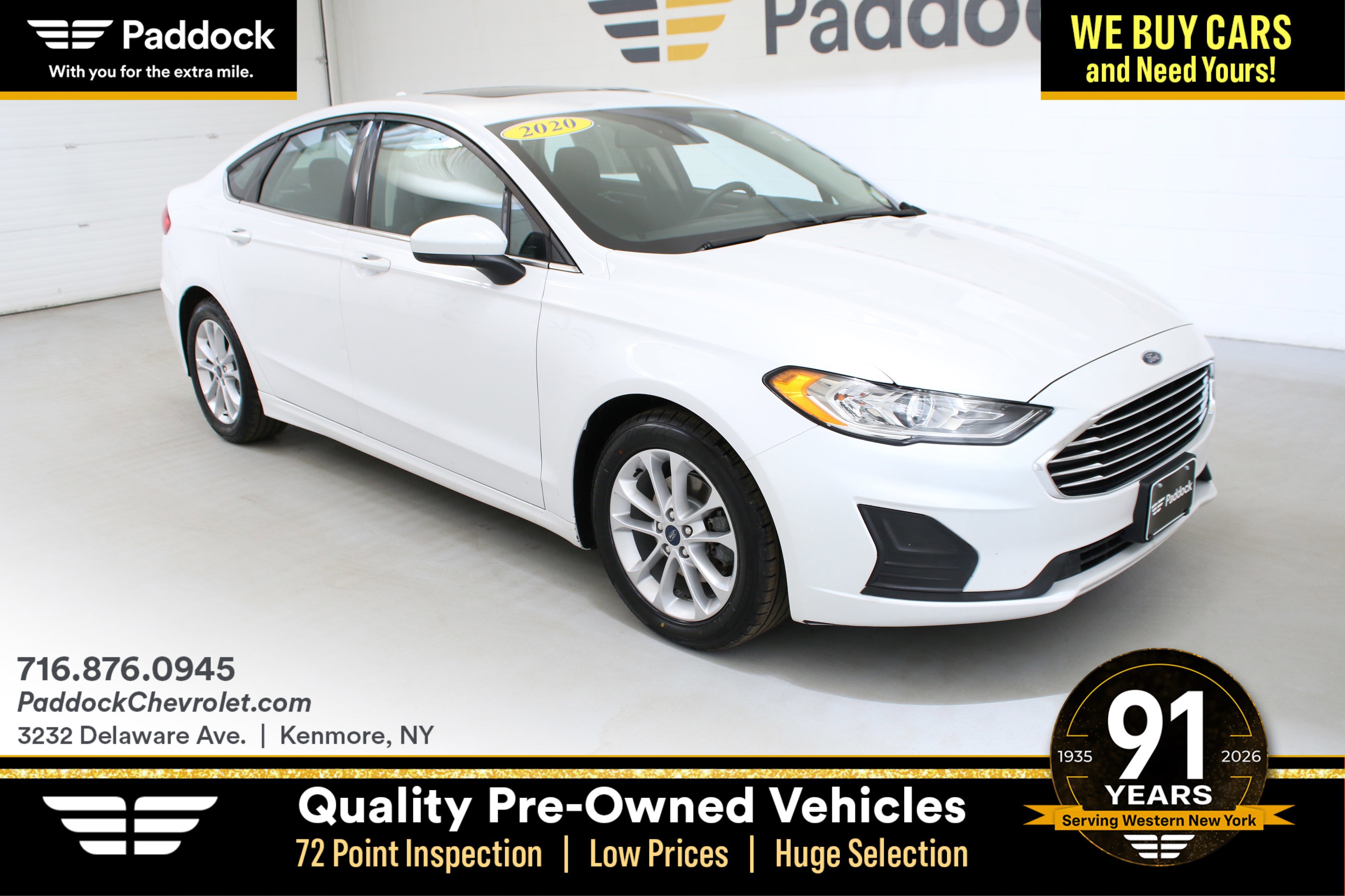 Used 2020 Ford Fusion SE image 1