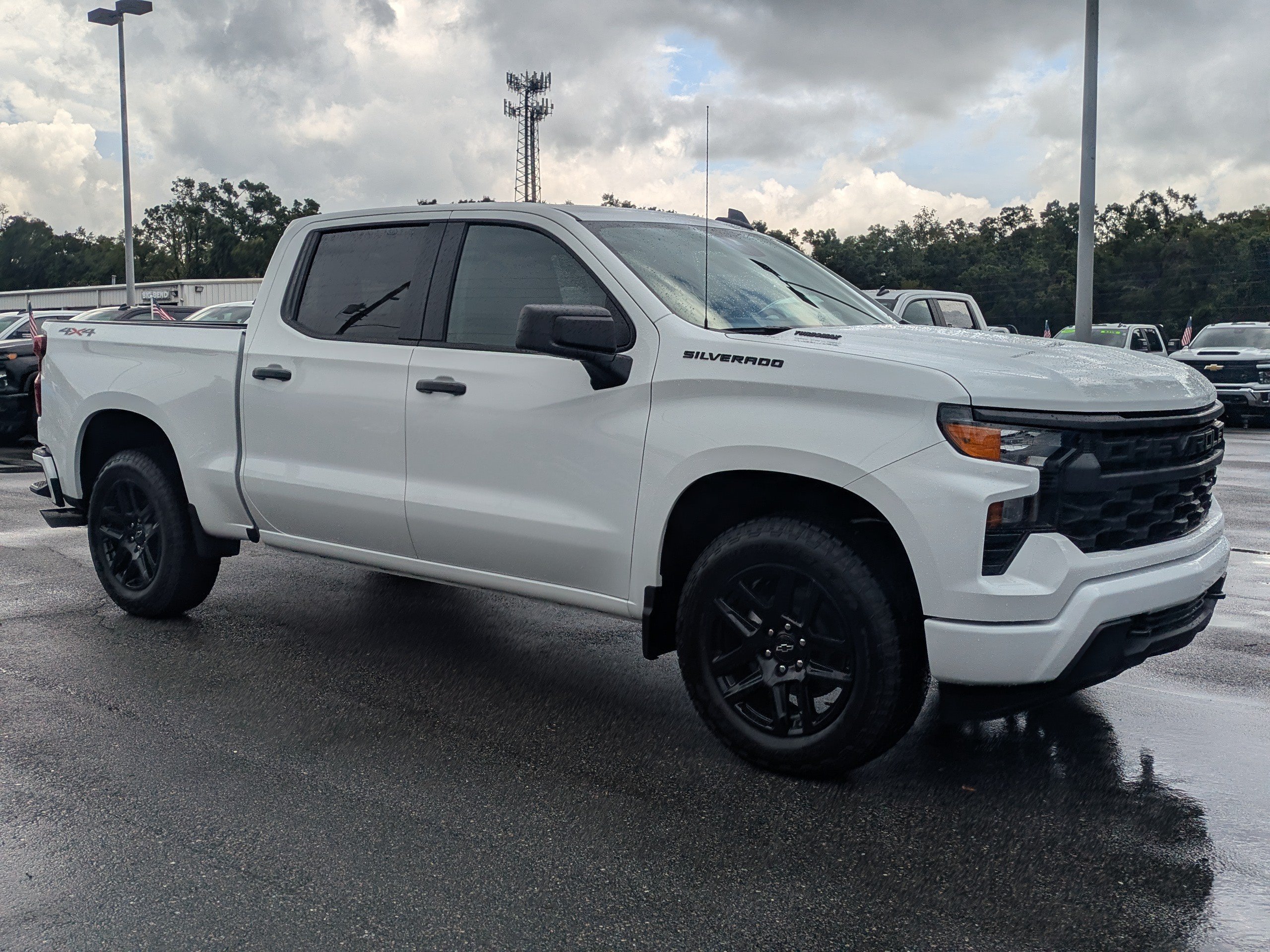 New 2026 Chevrolet Silverado 1500 Custom w/ Turbomax Blackout Package AWD/4WD image 2