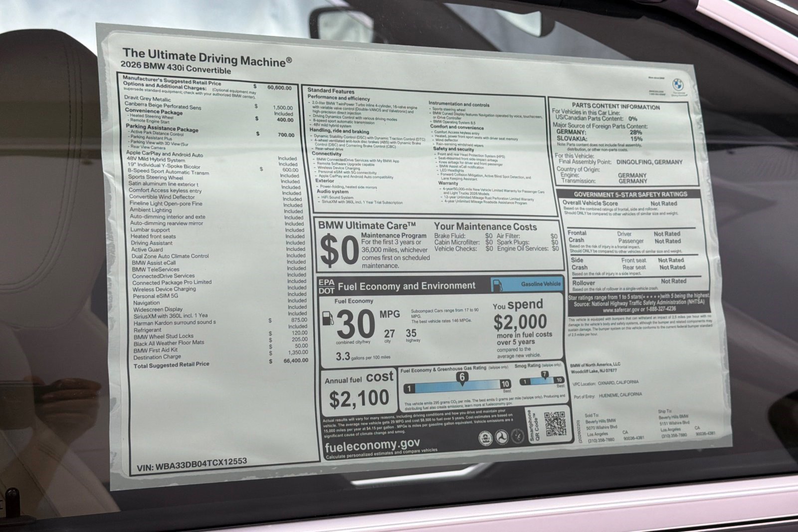 New 2026 BMW 430i Convertible w/ Parking Assistance Package image 29