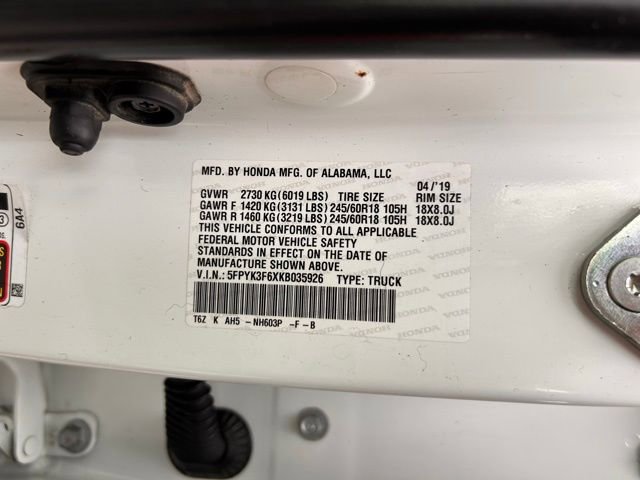 Used 2019 Honda Ridgeline RTL-T image 32