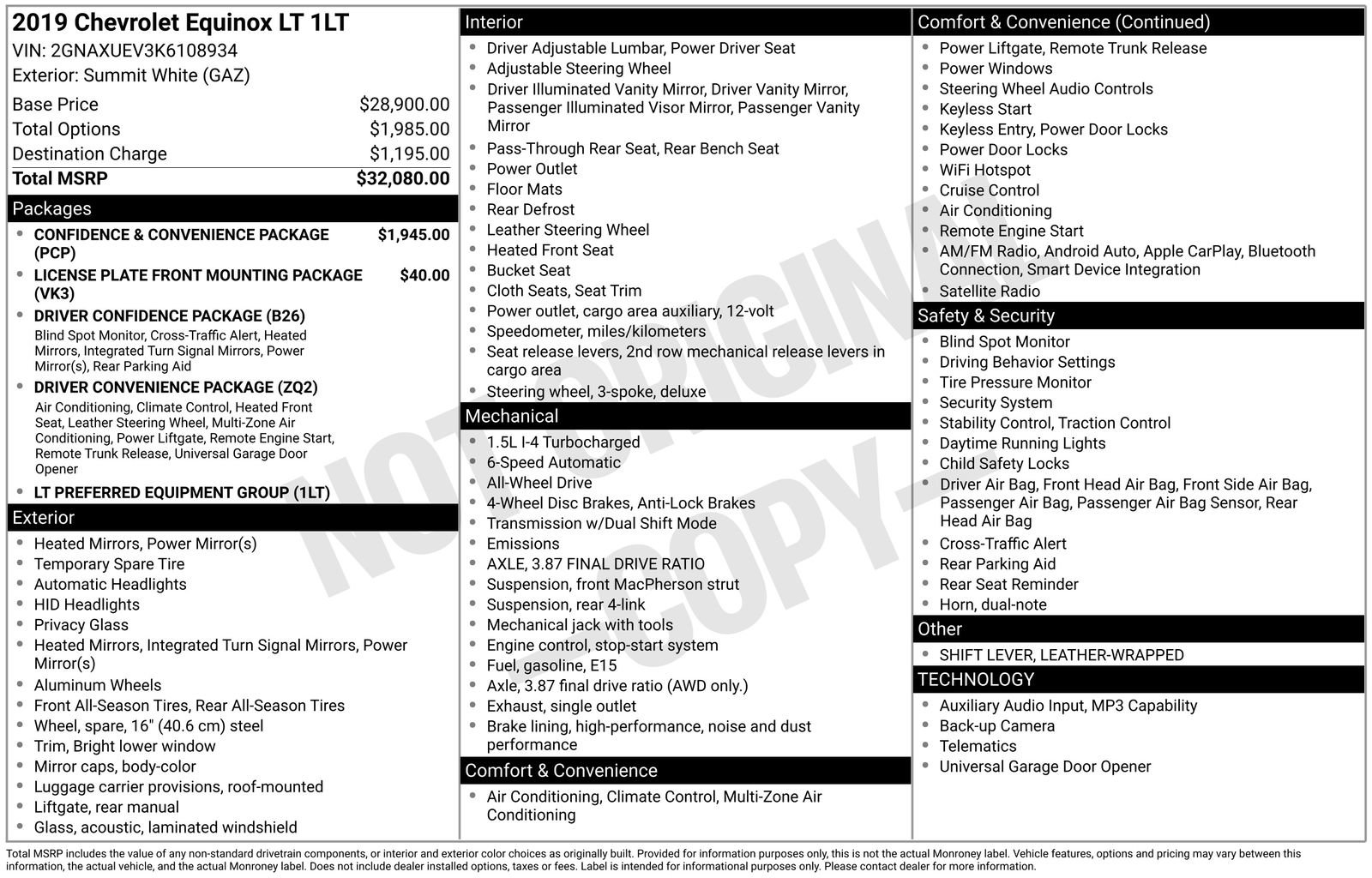 Used 2019 Chevrolet Equinox LT image 6