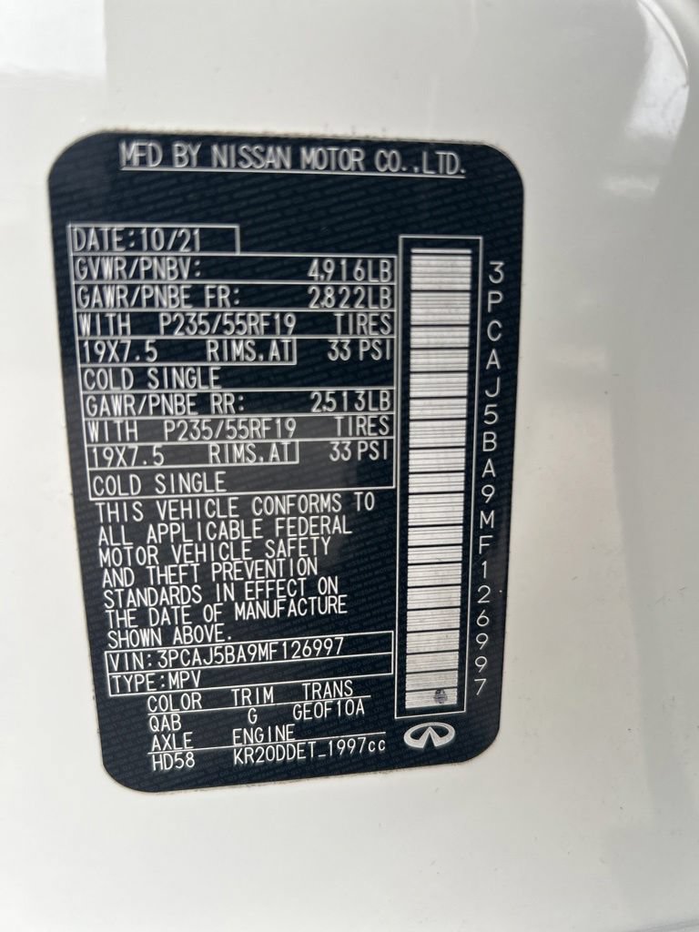 Used 2021 INFINITI QX50 Luxe FWD image 44