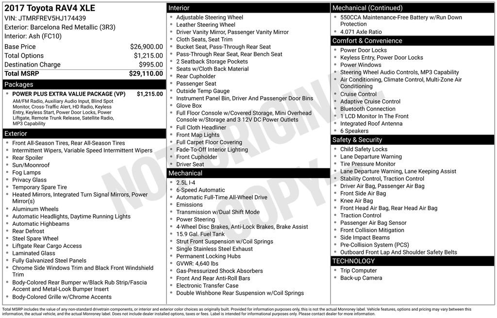 Used 2017 Toyota RAV4 XLE AWD/4WD image 42