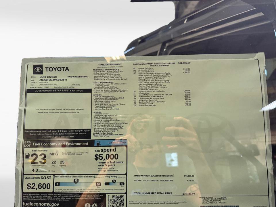 New 2027 Toyota Land Cruiser w/ Premium Package AWD/4WD image 33