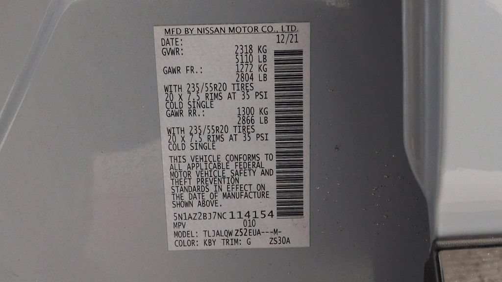 Used 2022 Nissan Murano SV w/ SV Midnight Edition Package FWD image 23