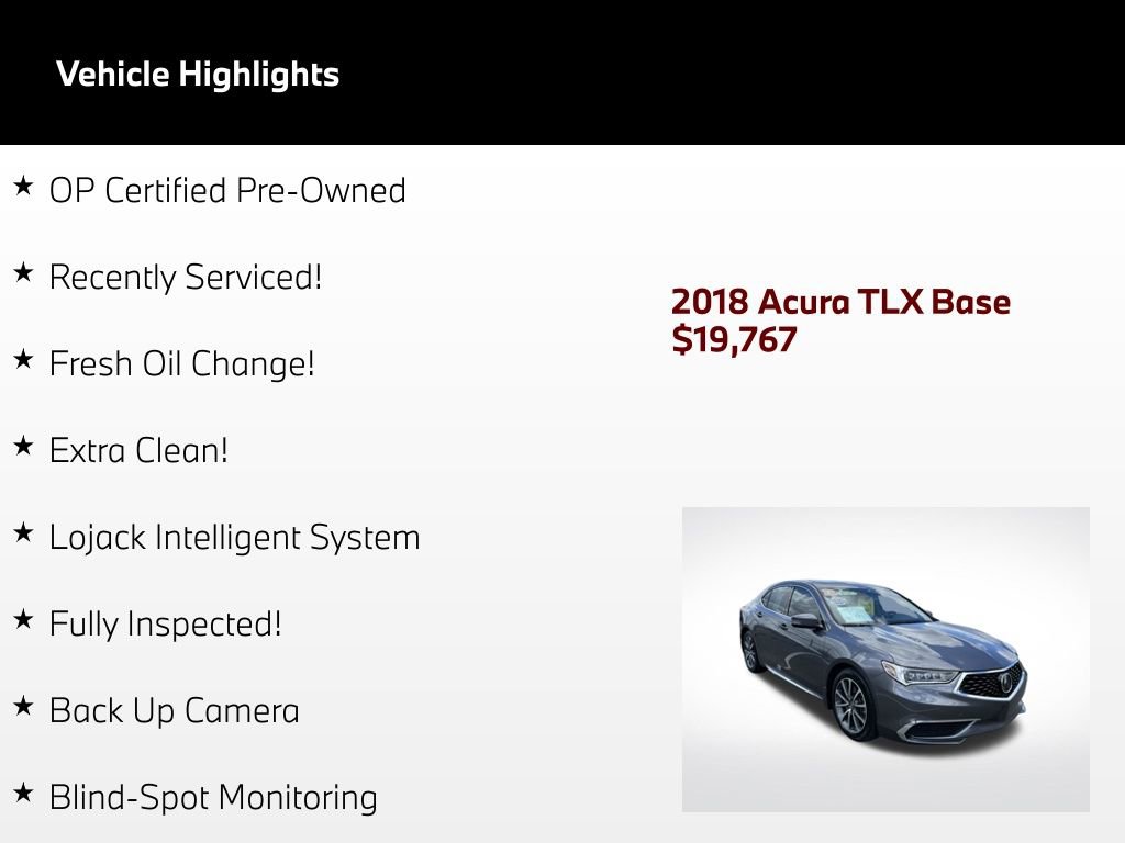 Used 2018 Acura TLX V6 w/ Technology Package FWD image 2