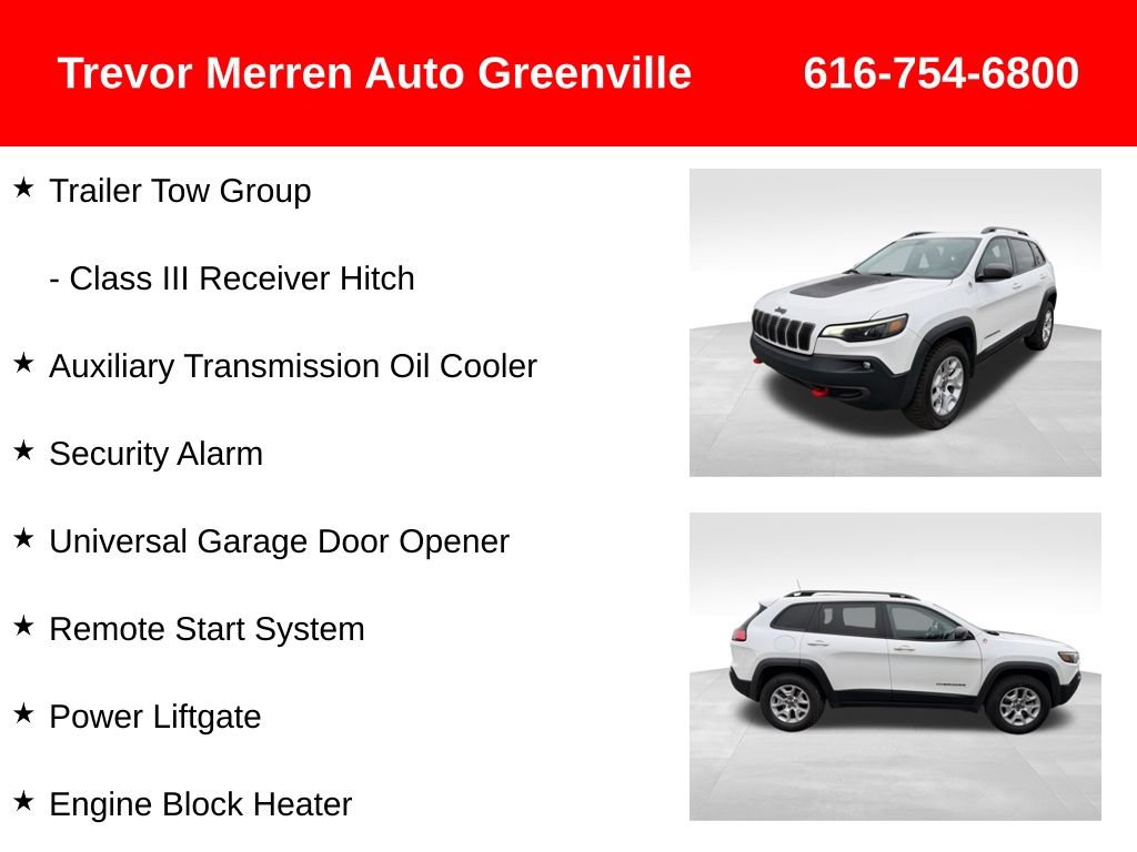 Used 2019 Jeep Cherokee Trailhawk w/ Comfort & Convenience Group AWD/4WD image 31