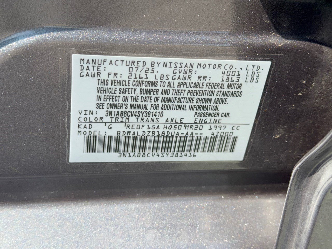 Used 2025 Nissan Sentra SV FWD image 31