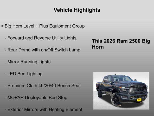 New 2026 RAM 2500 Big Horn image 20