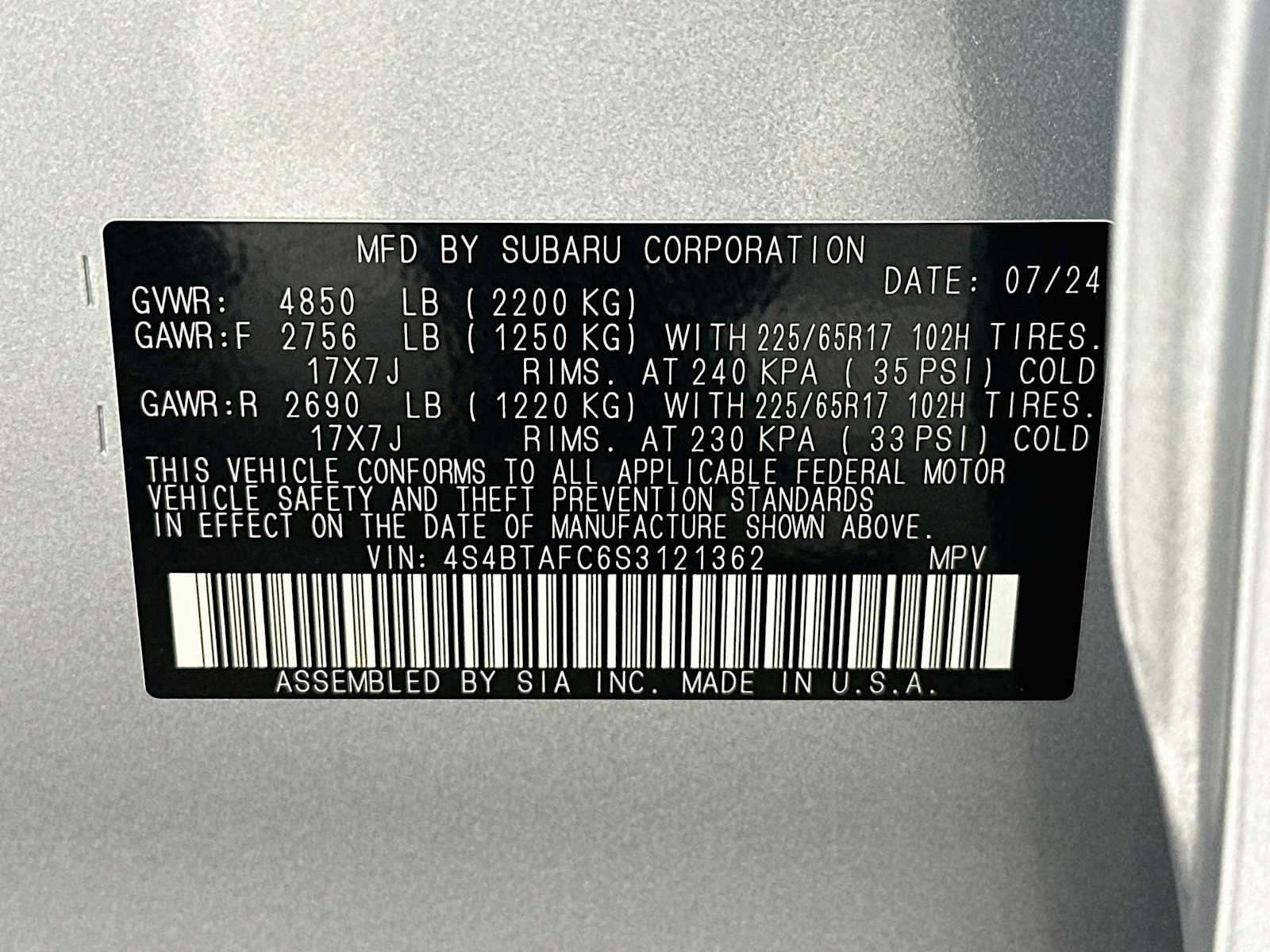 Certified 2025 Subaru Outback Premium AWD/4WD image 31