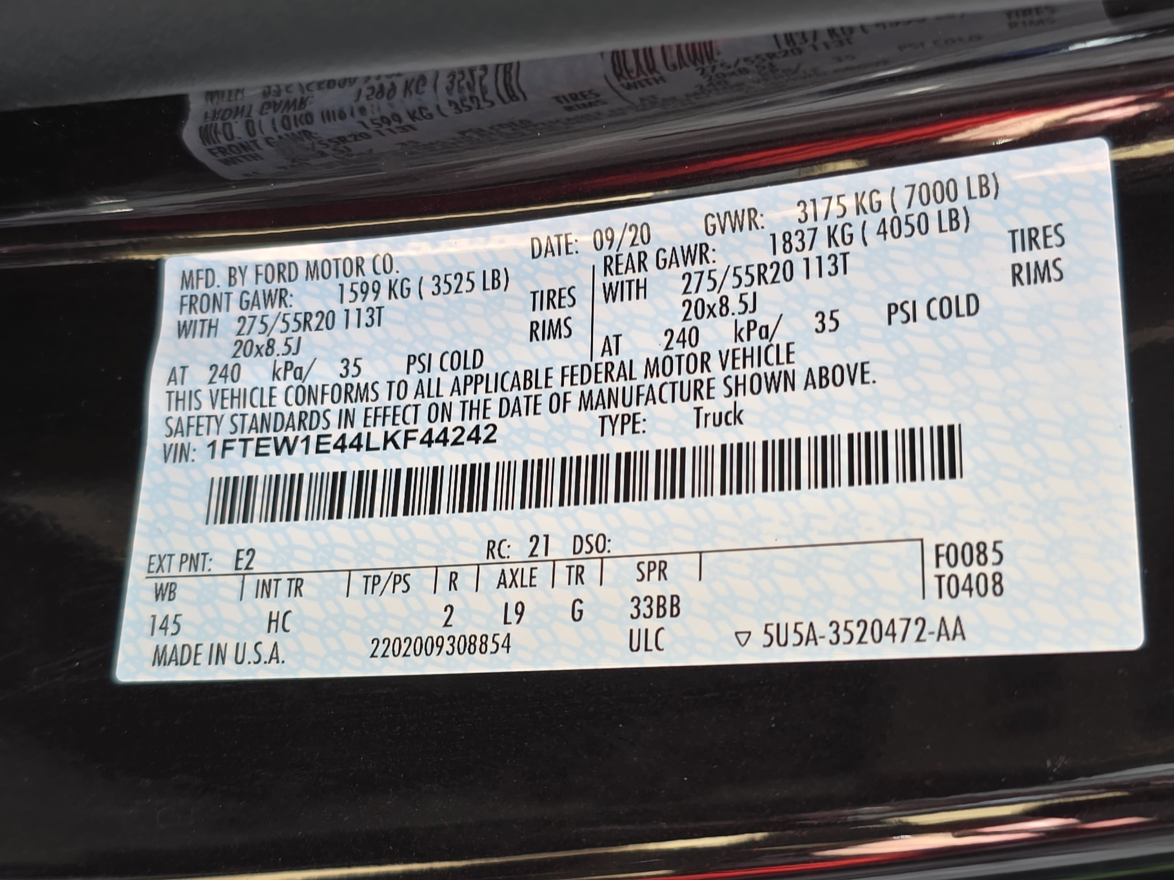 Used 2020 Ford F150 Lariat AWD/4WD image 35