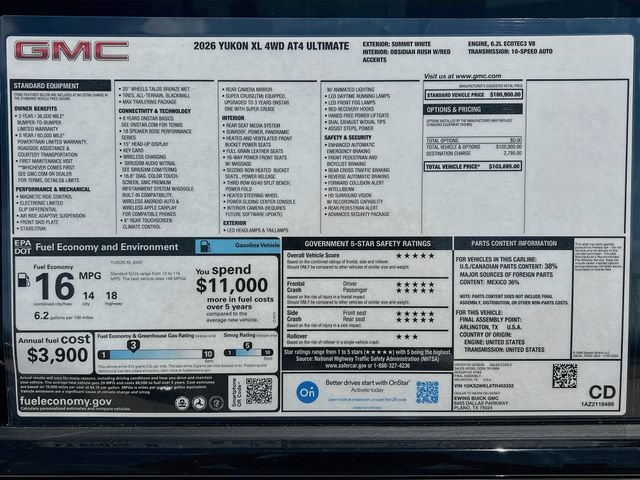 New 2026 GMC Yukon XL AT4 Ultimate AWD/4WD image 21