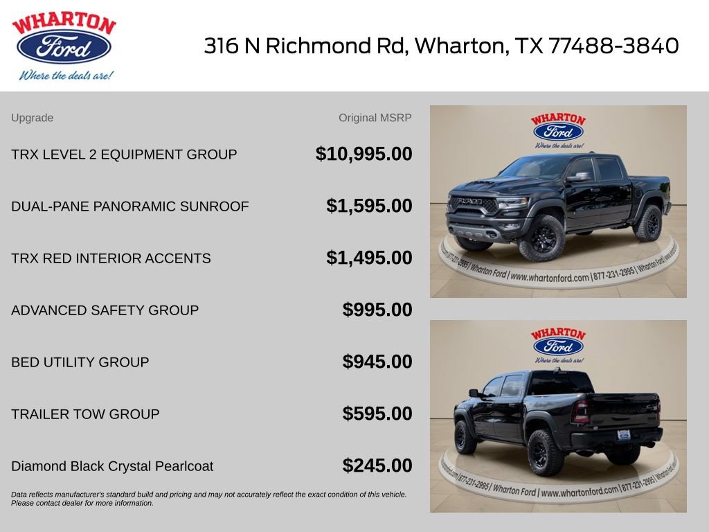 Used 2024 RAM 1500 TRX w/ TRX Level 2 Equipment Group AWD/4WD image 2
