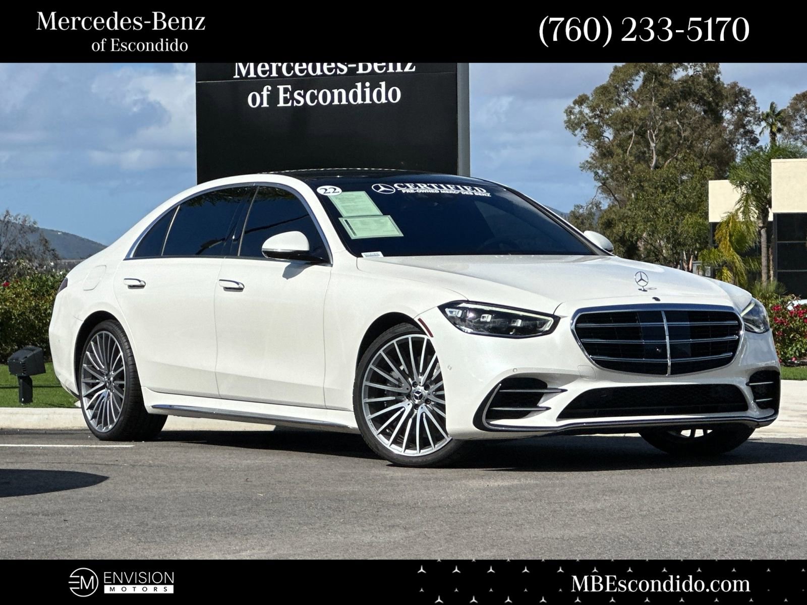 Certified 2022 Mercedes-Benz S 580 4MATIC Sedan image 1