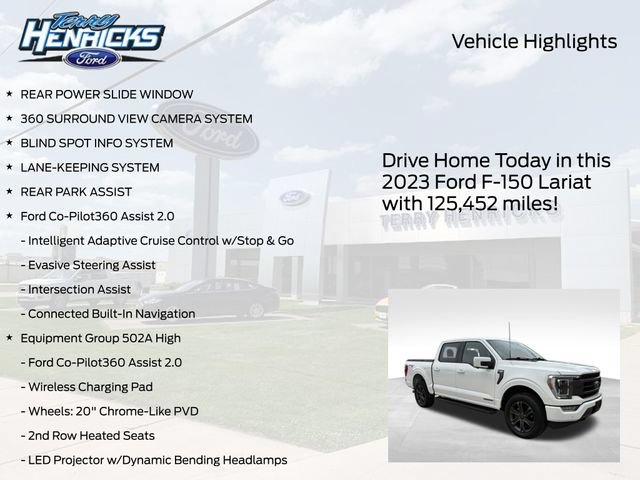 Used 2023 Ford F150 Lariat w/ Equipment Group 502A High AWD/4WD image 4